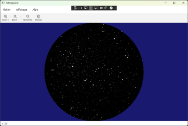 Logiciel Astrosynium : logiciel de cartographie stellaire. Cliquez pour agrandir.